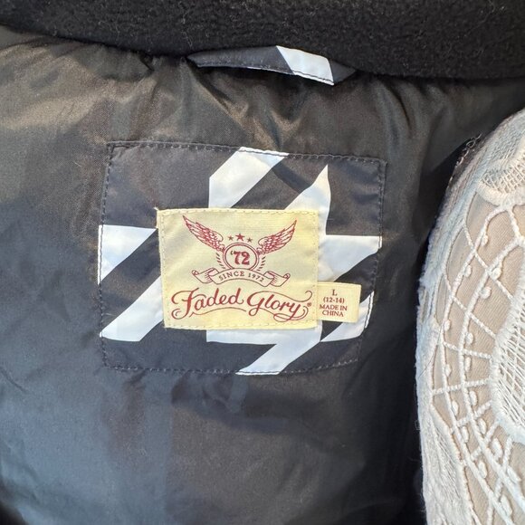 Houndstooth puffer coat - Picture 2 of 5